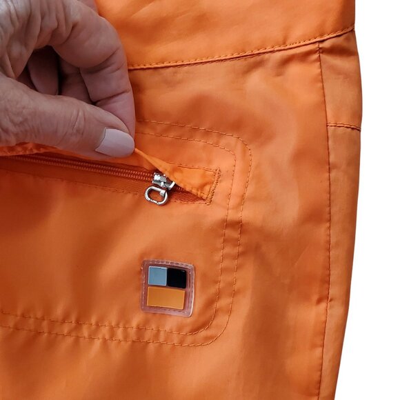 JOHNNY BLAZE Flame Insulated Straight Lightweight Snow Pant Orange Y2K Sz 15/16 - Picture 5 of 15